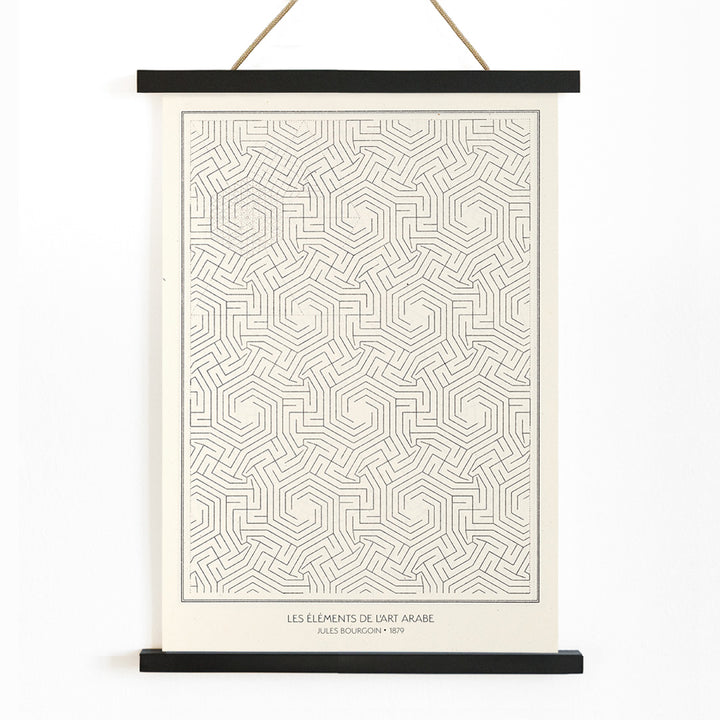 , with wooden magnetic frame on white background