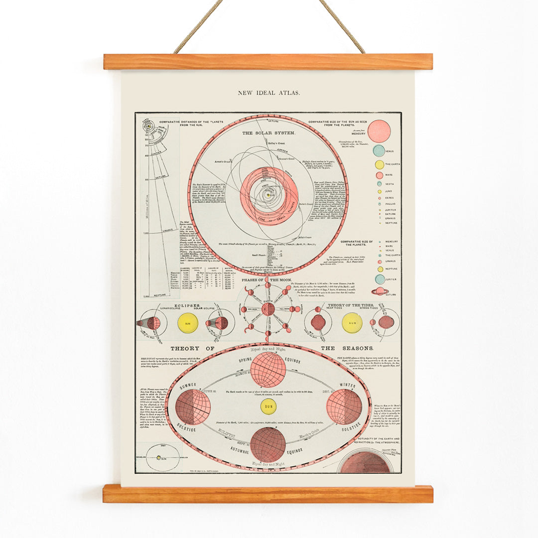 , with wooden magnetic frame on white background