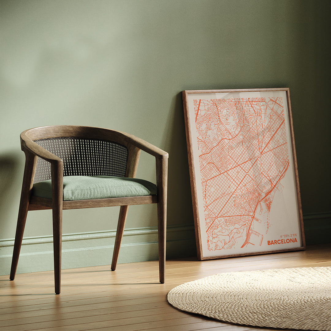 , framed and displayed in home decor