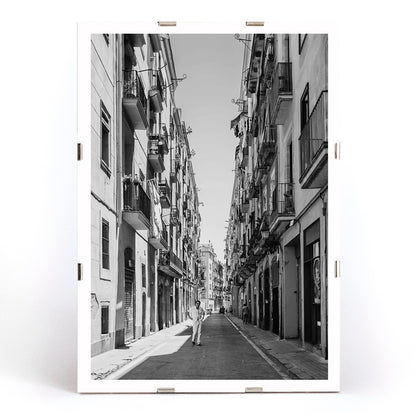 , framed and displayed in modern living room decor