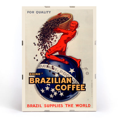 , framed and displayed in modern living room decor