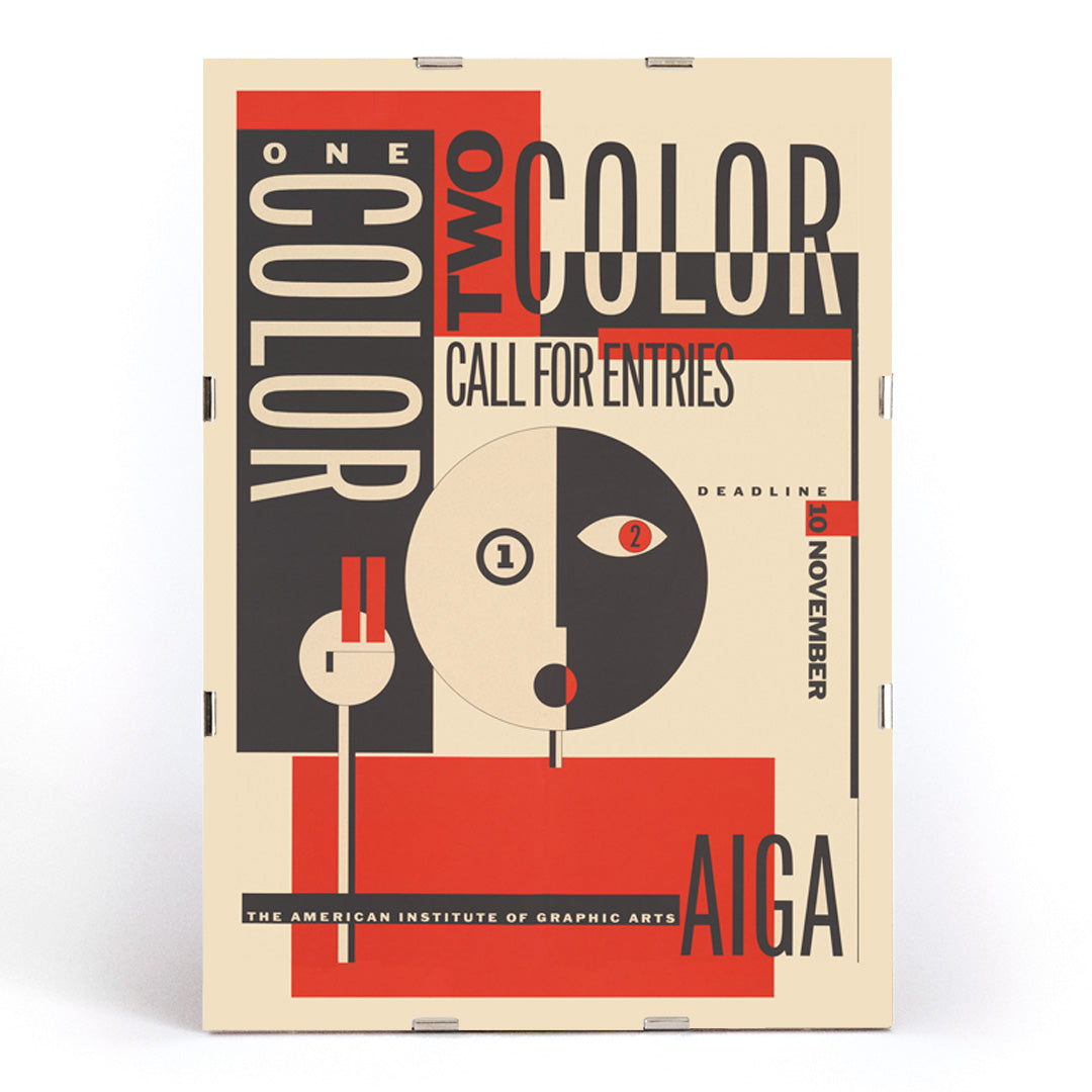 , framed and displayed in modern living room decor