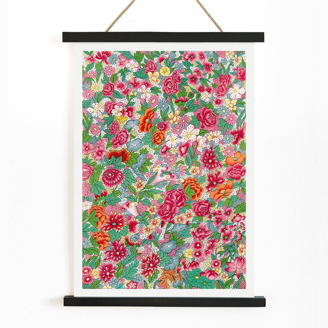 , with wooden magnetic frame on white background