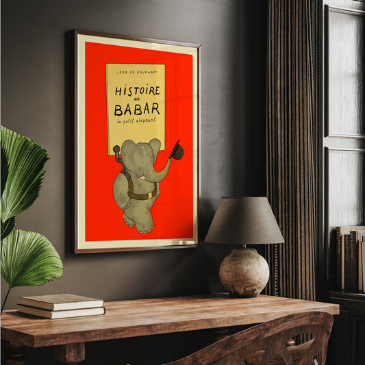 , framed and displayed in home decor