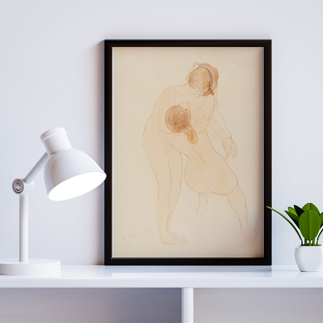 , framed and displayed in home decor