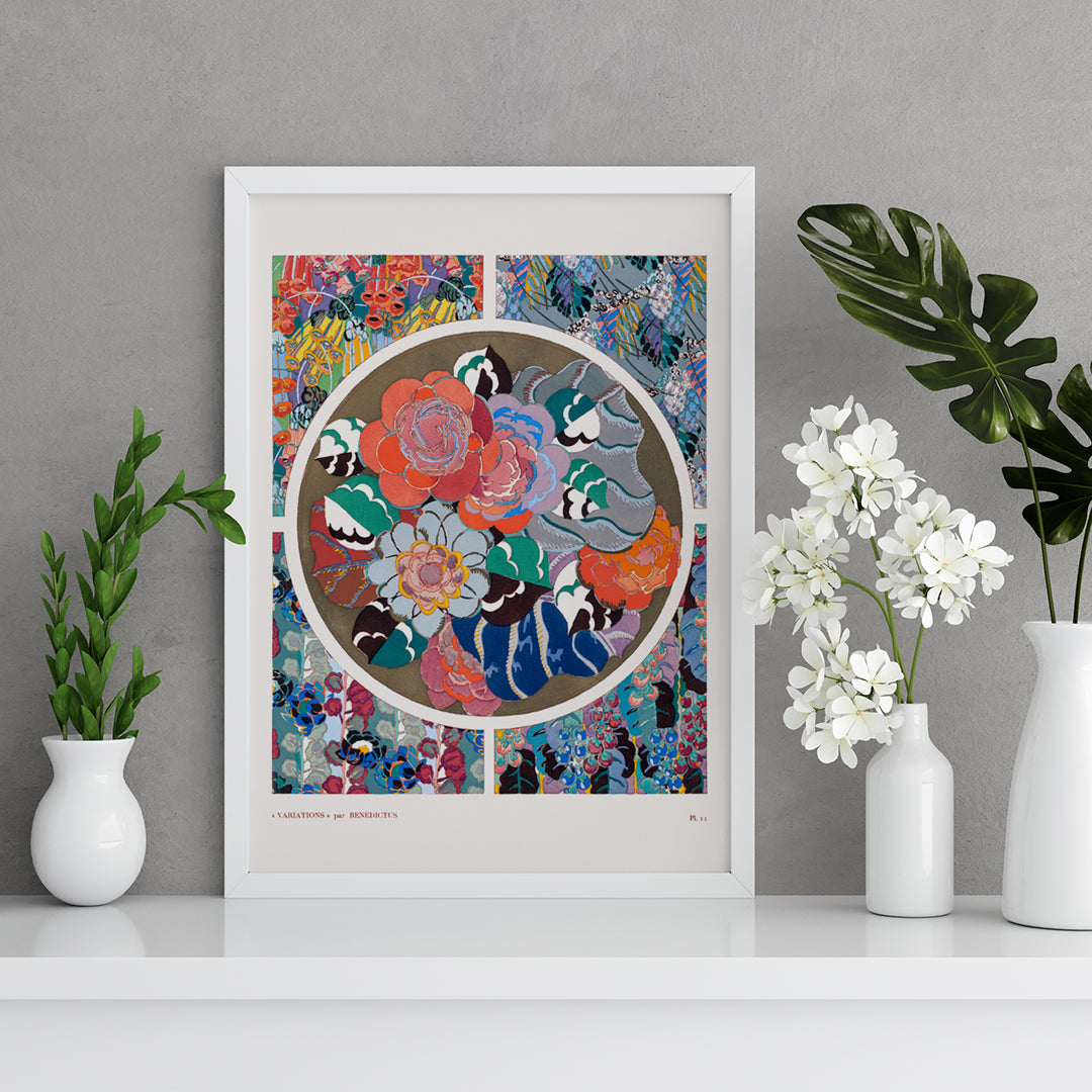 , framed and displayed in home decor