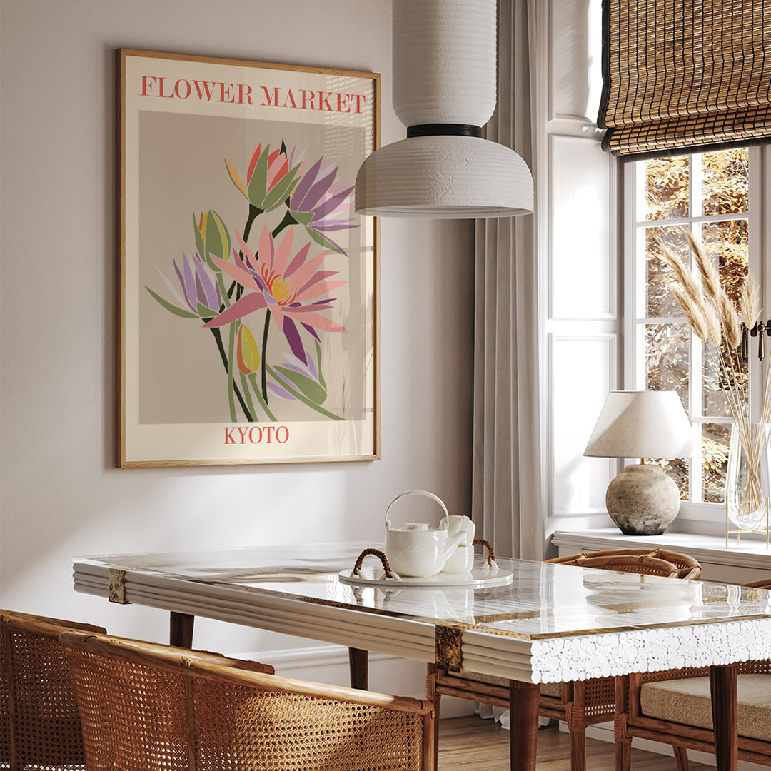 , framed and displayed in home decor