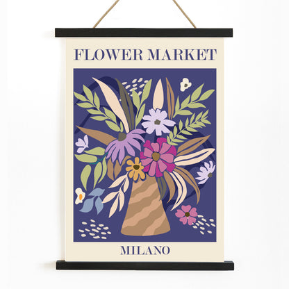 , with wooden magnetic frame on white background