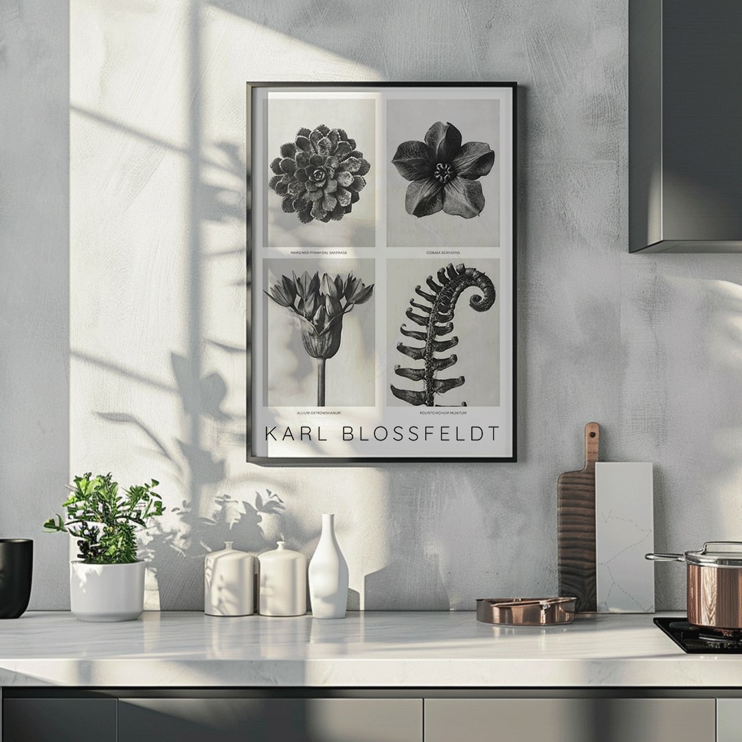 , framed and displayed in home decor