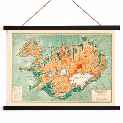 , with wooden magnetic frame on white background