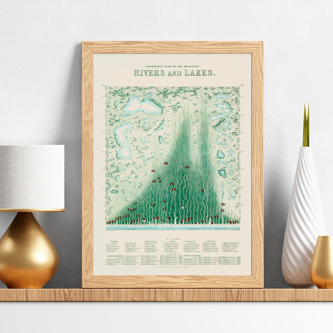 , framed and displayed in home decor