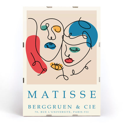 , framed and displayed in modern living room decor