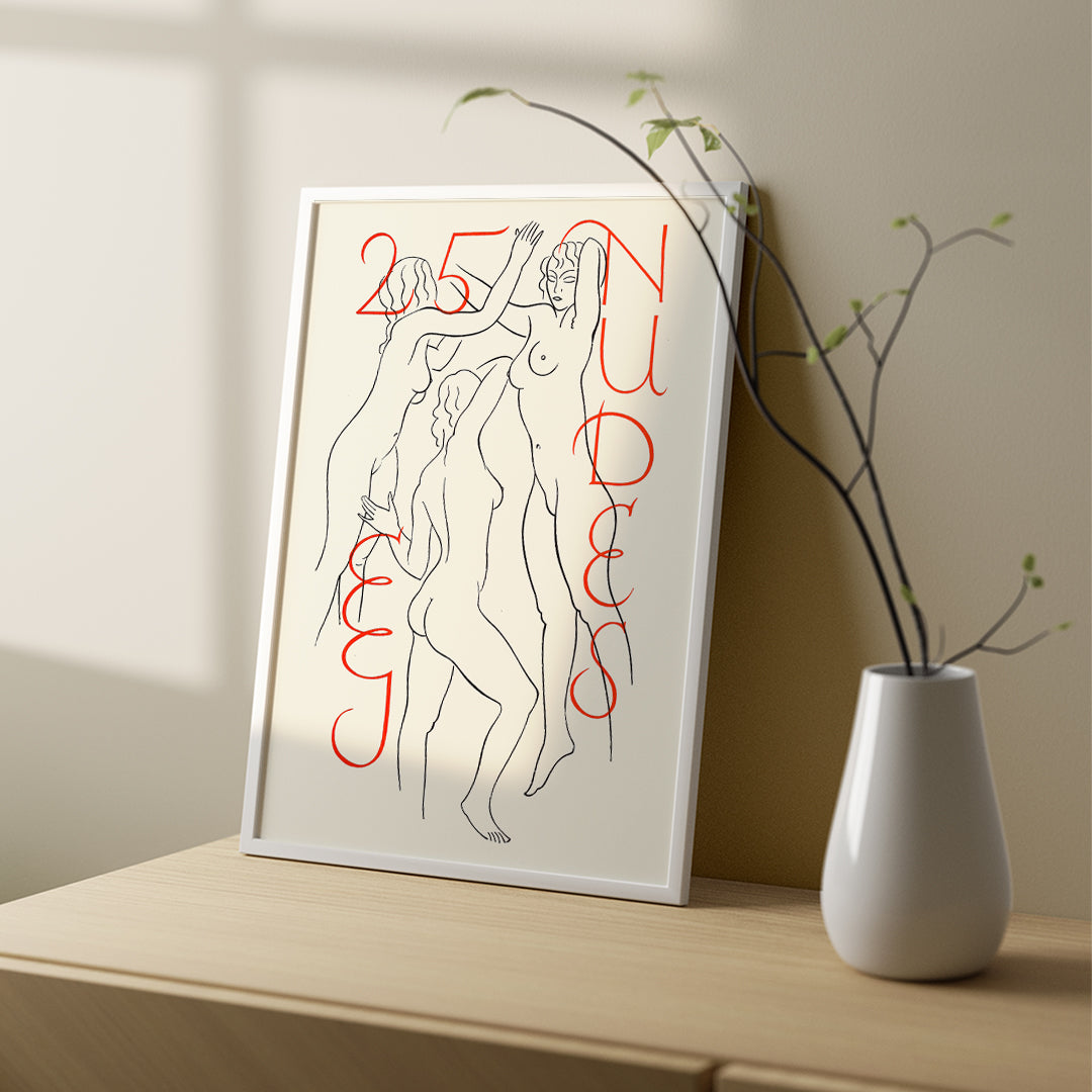 , framed and displayed in home decor