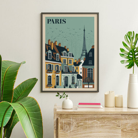 , framed and displayed in home decor